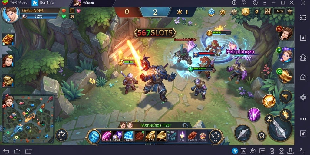 Gameplay mendalam 567SLOTS dalam dunia MMORPG yang luas.