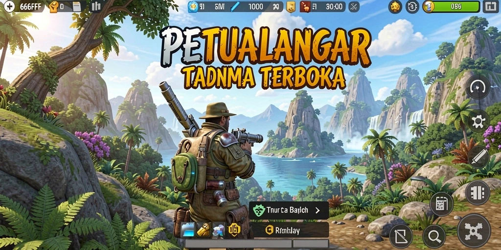 Tampilan gameplay mendebarkan dari 666FF di dunia terbuka.
