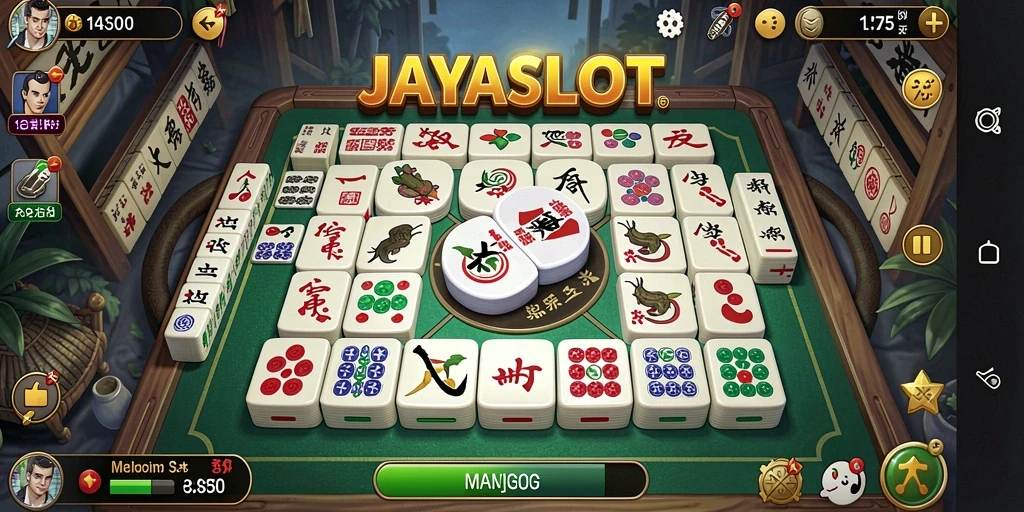 Tampilan menarik gameplay Mahjong dalam JAYASLOT.